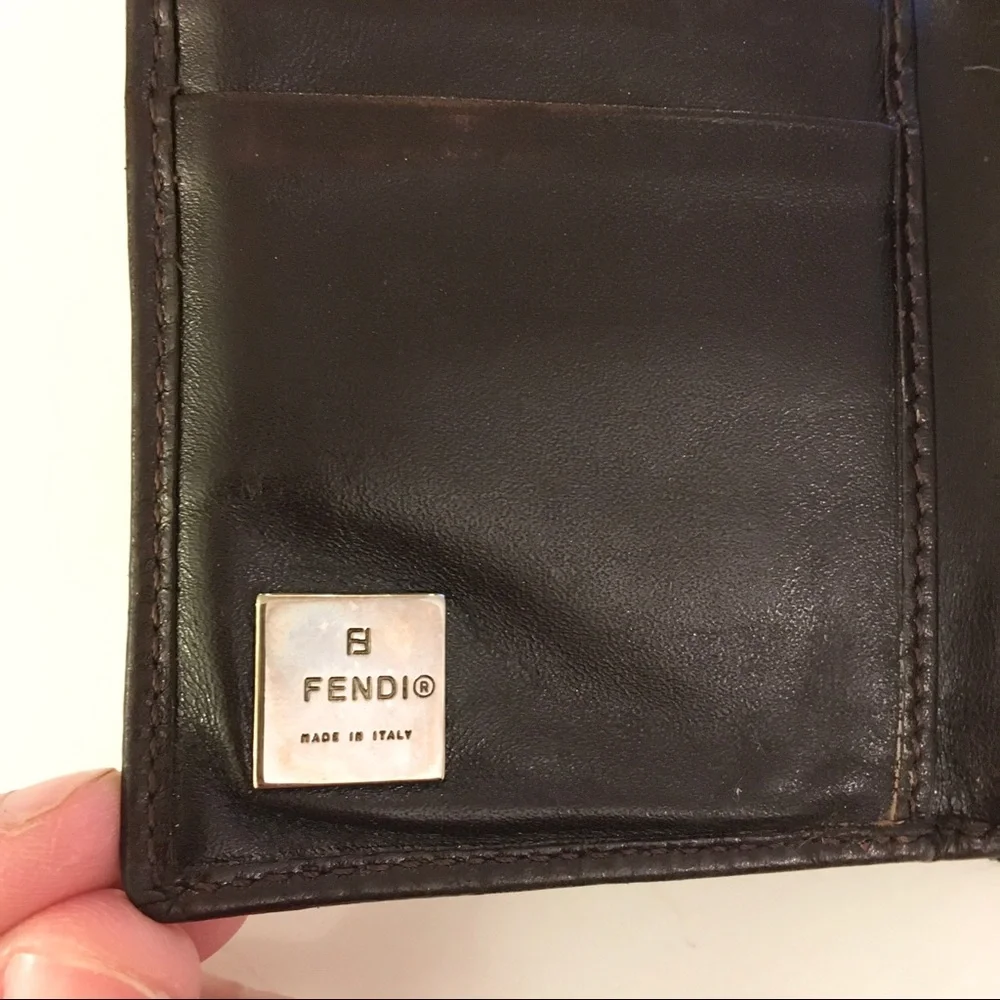Fendi Zucca Canvas Monogram Bifold Wallet